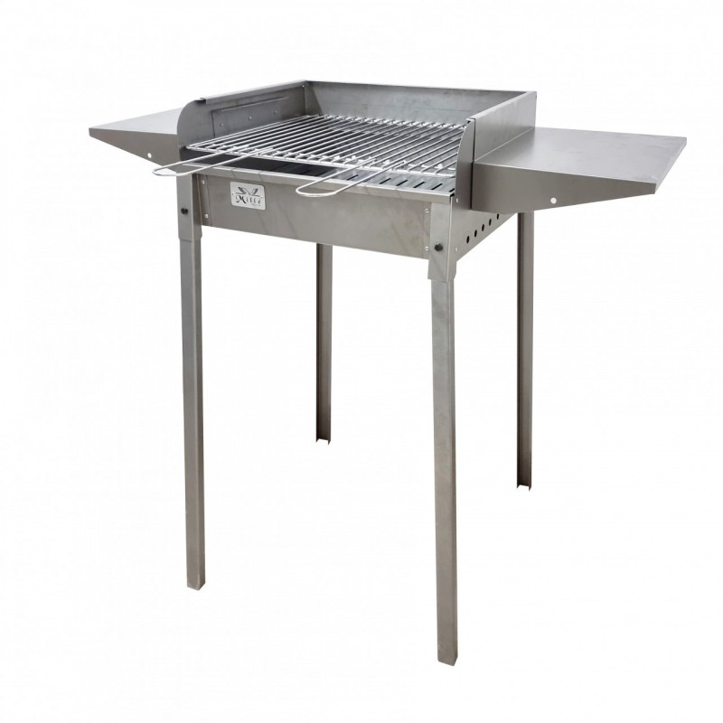 Barbecue a carbonella in Acciaio Inox Cm. 50 x 40 x 90h - Modello Achille