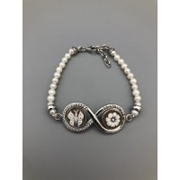 BRACCIALE CON CAMMEO E PERLE