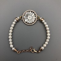 BRACCIALE CON CAMMEO E PERLE
