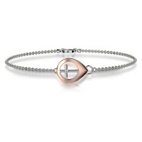 Bracciale in oro 750% con diamanti bianchi