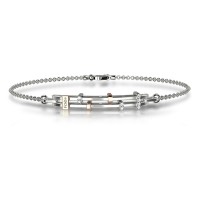 Bracciale in oro 750% con diamanti bianchi