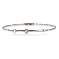 Bracciale in oro 750% con diamanti bianchi