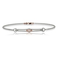 Bracciale in oro 750% con diamanti bianchi