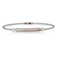 Bracciale in oro 750% con diamanti bianchi