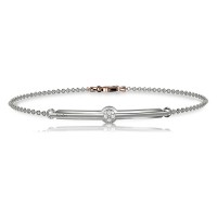 Bracciale in oro 750% con diamanti bianchi