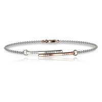 Bracciale in oro 750% con diamanti bianchi