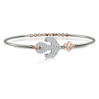 Bracciale in oro 750% con diamanti bianchi