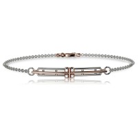 Bracciale in oro 750% con diamanti bianchi