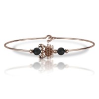 Bracciale in oro 750% con diamanti brown