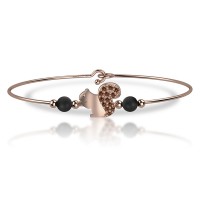 Bracciale in oro 750% con diamanti brown