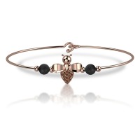 Bracciale in oro 750% con diamanti brown