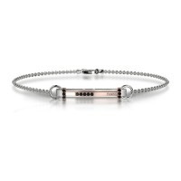 Bracciale in oro 750% con diamanti neri