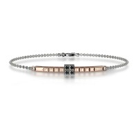 Bracciale in oro 750% con diamanti neri