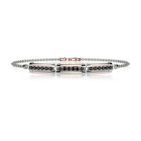 Bracciale in oro 750% con diamanti neri