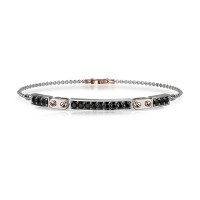 Bracciale in oro 750% con diamanti neri