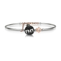 Bracciale in oro 750% con diamanti neri