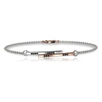 Bracciale in oro 750% con diamanti neri