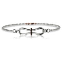 Bracciale in oro 750% con diamanti neri