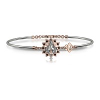 Bracciale in oro 750% con diamanti neri