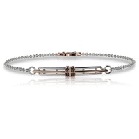 Bracciale in oro 750% con diamanti neri