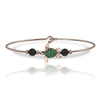 Bracciale in oro 750% con smeraldi