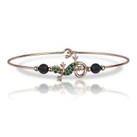 Bracciale in oro 750% con smeraldi