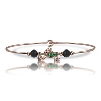 Bracciale in oro 750% con smeraldi