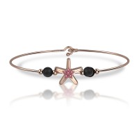 Bracciale in oro 750% con zaffiri rosa