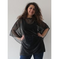 CASACCA LUREX SETA NERA 80X120