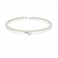 Collana perla con oro 750% e diamanti