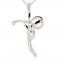 Croce in oro 750% con diamanti
