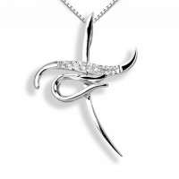 Croce in oro 750% con diamanti
