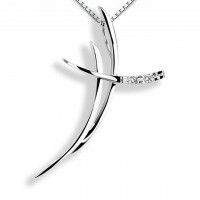 Croce in oro 750% con diamanti