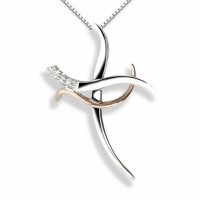 Croce in oro 750% con diamanti
