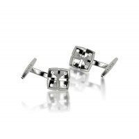 Gemelli in oro 750% con diamanti bianchi