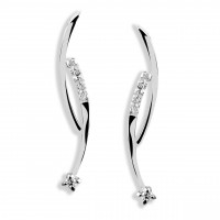 Orecchini in oro 750% con diamanti