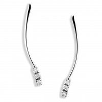 Orecchini in oro 750% con diamanti