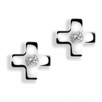 Orecchini in oro 750% con diamanti
