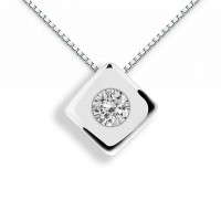 Pendente in oro 750% con diamante
