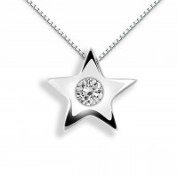 Pendente in oro 750% con diamante