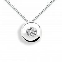 Pendente in oro 750% con diamante