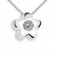 Pendente in oro 750% con diamante
