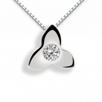 Pendente in oro 750% con diamante