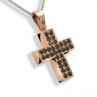 Pendente in oro 750% con diamanti neri