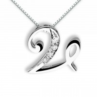 Pendente in oro 750% con diamanti