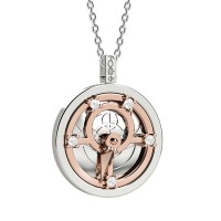 Pendente in oro 750% con diamanti bianchi