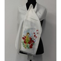SCIARPA DIPINTA MANO BIMBA SETA 