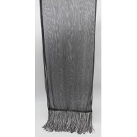 SCIARPA LUREX SETA NERO 45X200