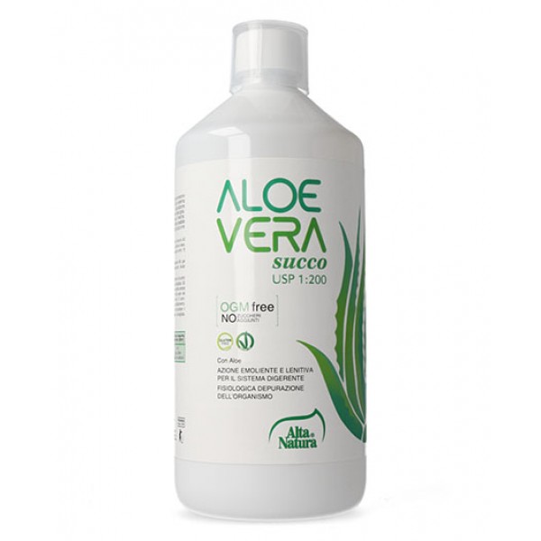 Aloe Vera succo ad azione emolliente e lenitiva 1lt 