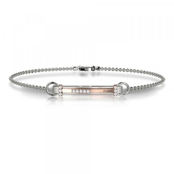 Bracciale in oro 750% con diamanti bianchi